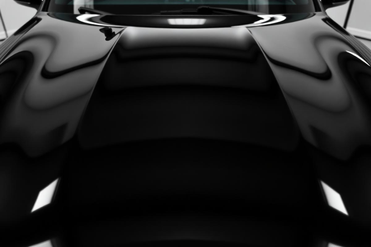 Car paint after polishing and protection — mirror gloss finish